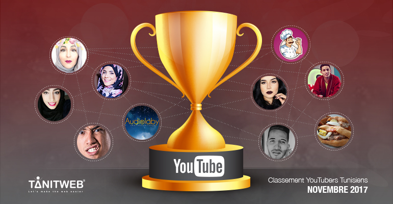 Novembre 2017 : Classement des Youtubeurs tunisiens