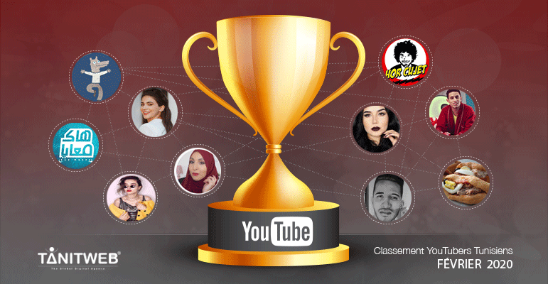 Classement des Youtubeurs Tunisiens- Février 2020