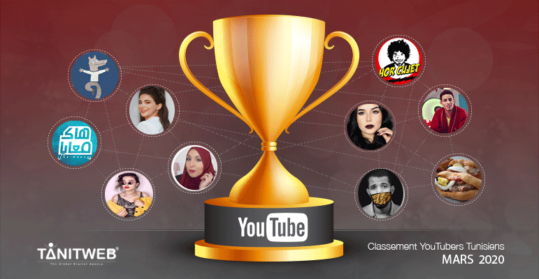 Classement des Youtubeurs Tunisiens- Mars 2020