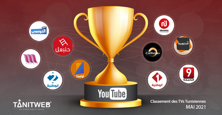 Classement des Chaines TV tunisiennes sur YouTube – Mai 2021